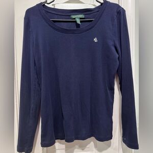 Ralph Lauren Deep Blue long sleeve top